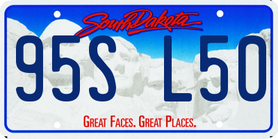 SD license plate 95SL50