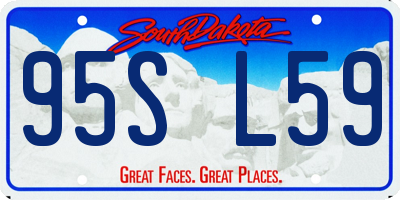 SD license plate 95SL59