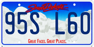 SD license plate 95SL60