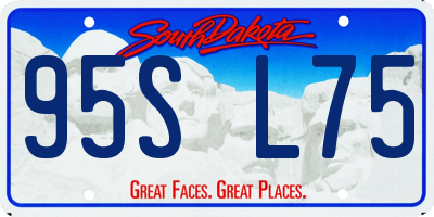SD license plate 95SL75