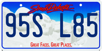 SD license plate 95SL85