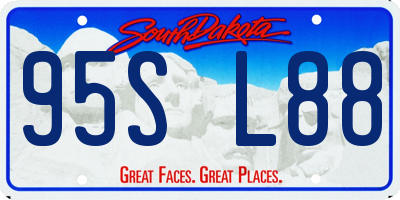 SD license plate 95SL88