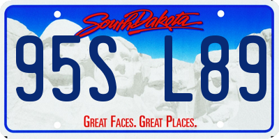 SD license plate 95SL89