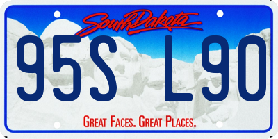SD license plate 95SL90