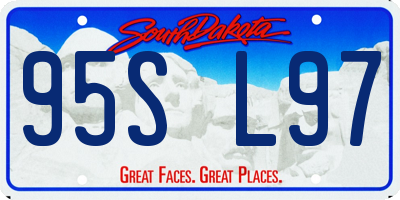 SD license plate 95SL97