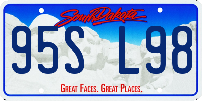 SD license plate 95SL98