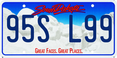 SD license plate 95SL99