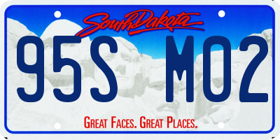 SD license plate 95SM02