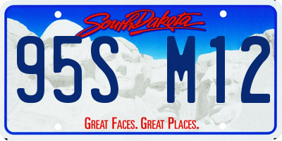 SD license plate 95SM12