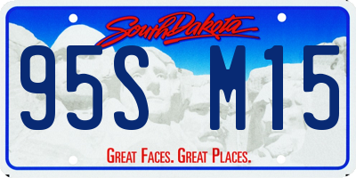 SD license plate 95SM15