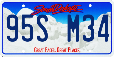 SD license plate 95SM34