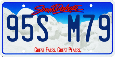 SD license plate 95SM79