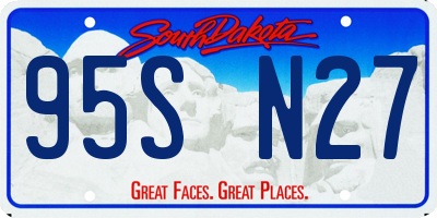 SD license plate 95SN27