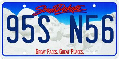 SD license plate 95SN56