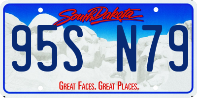 SD license plate 95SN79
