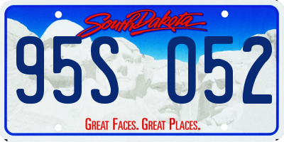 SD license plate 95SO52
