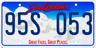 SD license plate 95SO53