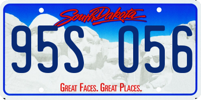 SD license plate 95SO56