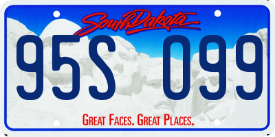 SD license plate 95SO99