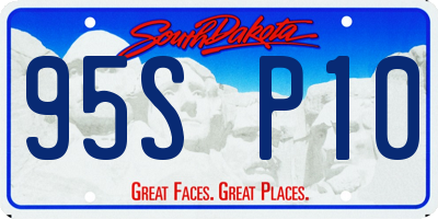 SD license plate 95SP10