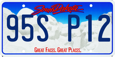 SD license plate 95SP12