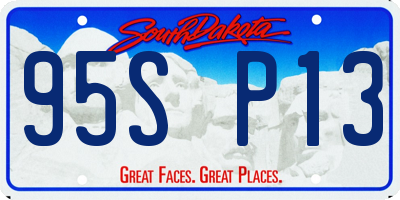 SD license plate 95SP13