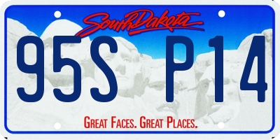 SD license plate 95SP14