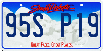 SD license plate 95SP19