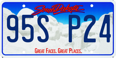 SD license plate 95SP24