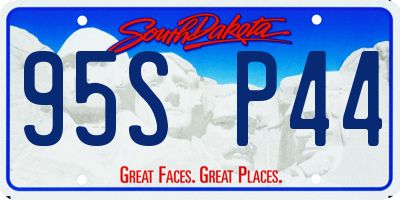 SD license plate 95SP44