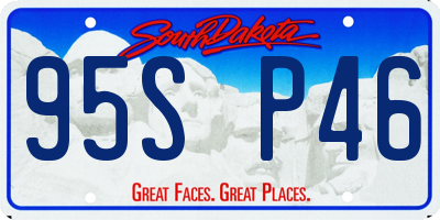 SD license plate 95SP46