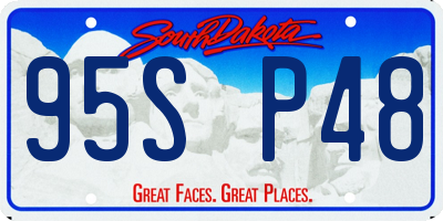 SD license plate 95SP48