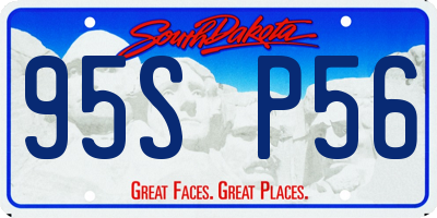 SD license plate 95SP56