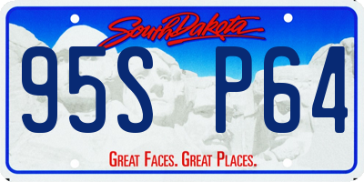 SD license plate 95SP64
