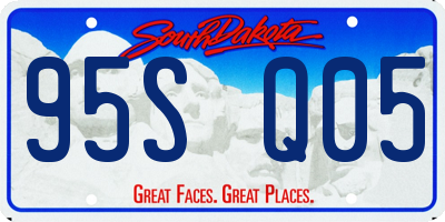 SD license plate 95SQ05