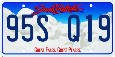 SD license plate 95SQ19