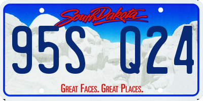 SD license plate 95SQ24