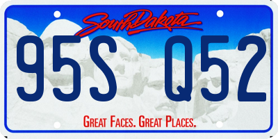 SD license plate 95SQ52