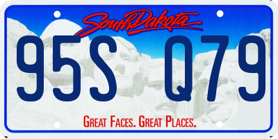 SD license plate 95SQ79