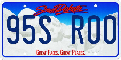 SD license plate 95SR00