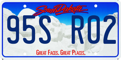 SD license plate 95SR02