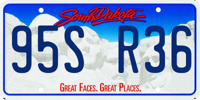 SD license plate 95SR36
