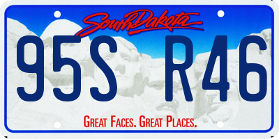 SD license plate 95SR46