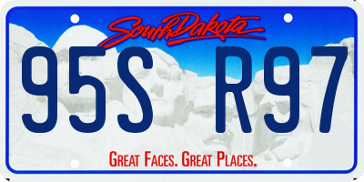 SD license plate 95SR97