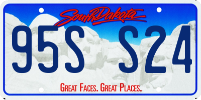 SD license plate 95SS24
