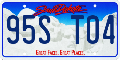 SD license plate 95ST04