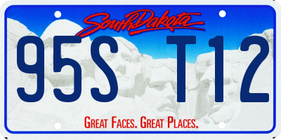 SD license plate 95ST12