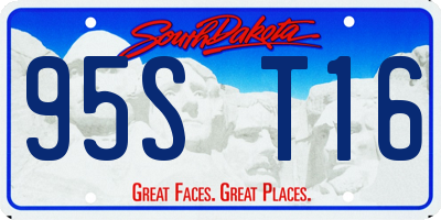 SD license plate 95ST16