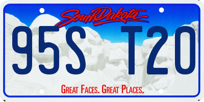 SD license plate 95ST20