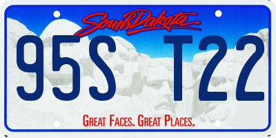 SD license plate 95ST22
